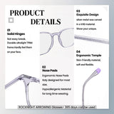 ROCKNIGHT 8311 Anti-Eyestrain and Headache Blue Light Blocking Glasses for Computer Gaming Phones