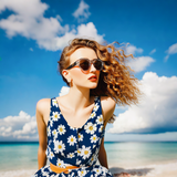 Retro Italian Design Acetate Sunglasses 3115