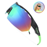 ROCKNIGHT HD Polarized Sports Sunglasses Baseball Outdoor Ultralight TR90 Frame Big Lens